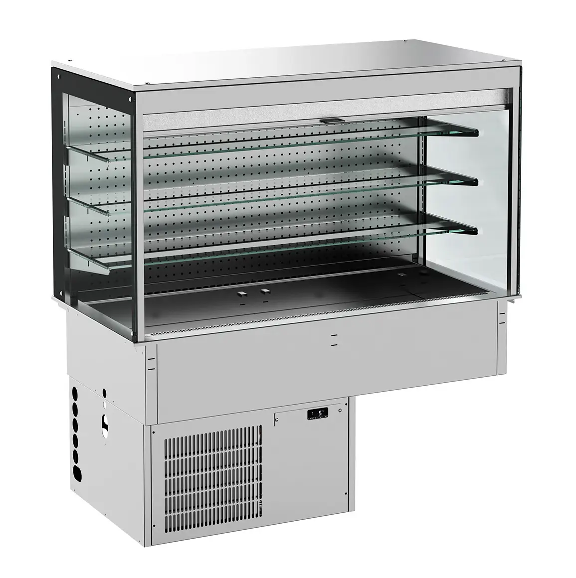 CombiSteel Drop-in Cubic Refrigerated Display Wall Model - Roll-up 3/1 7495.0165