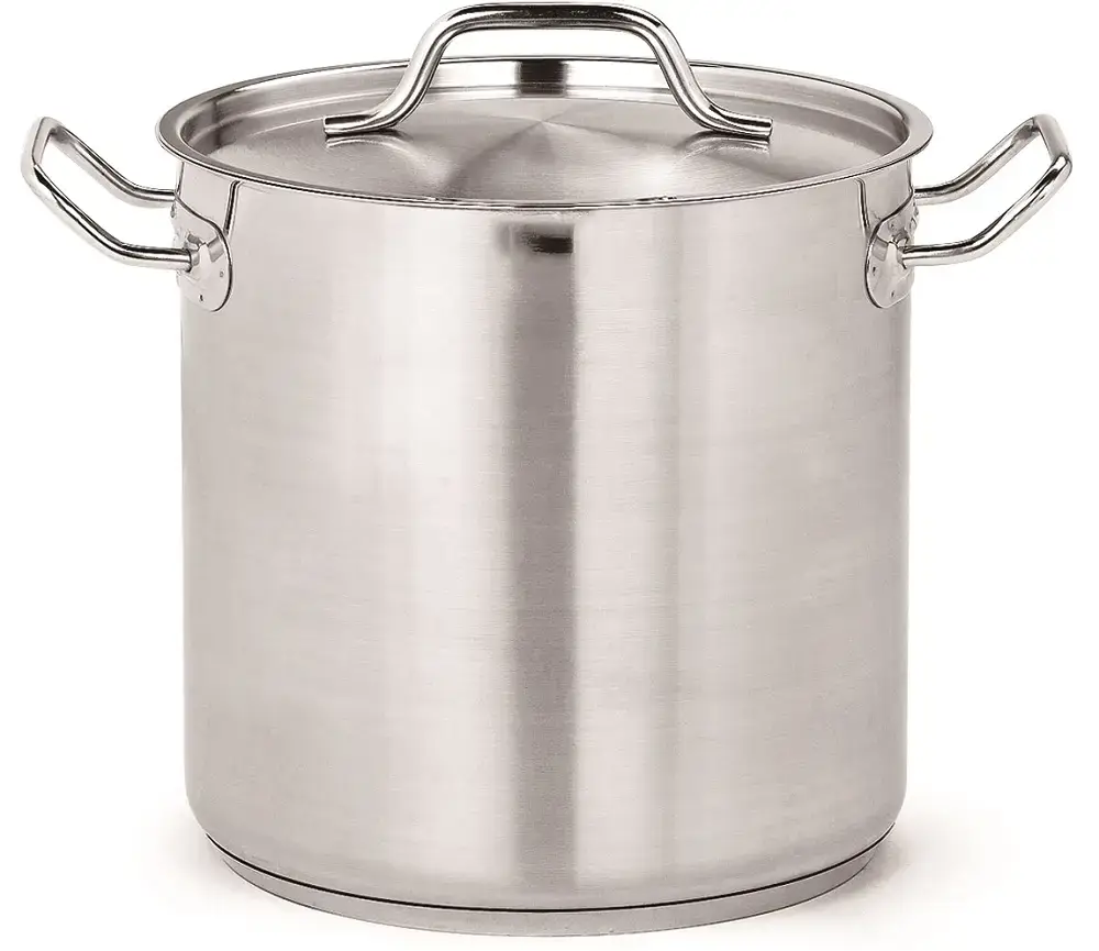 CombiSteel Deep Stockpot High Stainless Steel with Lid Ø40cm 50L 7501.0030