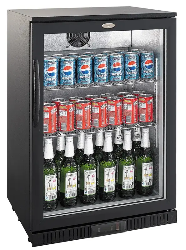 CombiSteel Back Bar Cooler Black Single Door 7527.0030