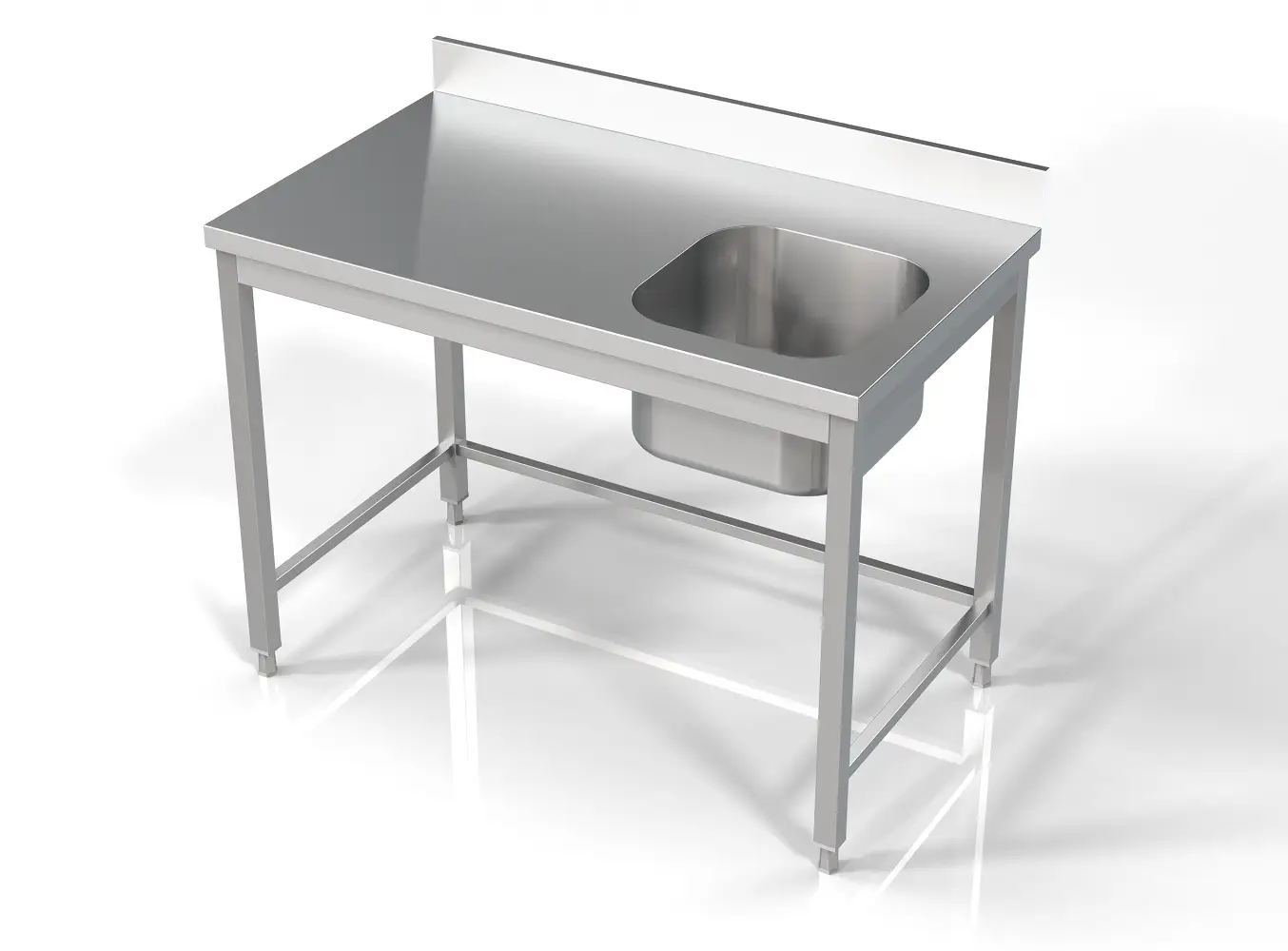 CombiSteel 700 Series Sink Unit 1200mm 1 Bowl Right 7812.0605