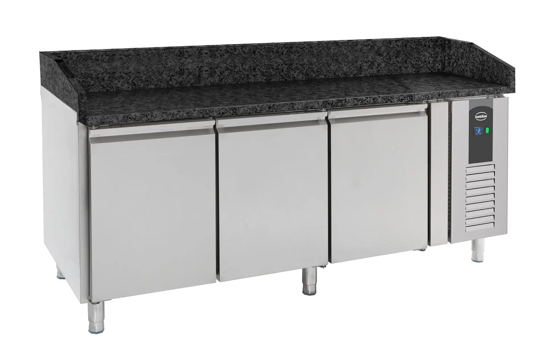 CombiSteel Pizza Counter Triple Door Black Granite Worktop 7950.0054