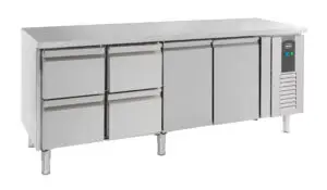 CombiSteel 700 Series Refrigerated Counter Double Door and 4 Drawers 7950.0220