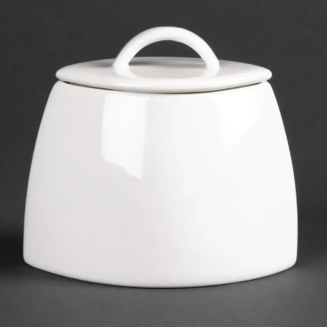 Olympia Lumina Lidded Oval Sugar Bowls 75mm (6 pack) CD654