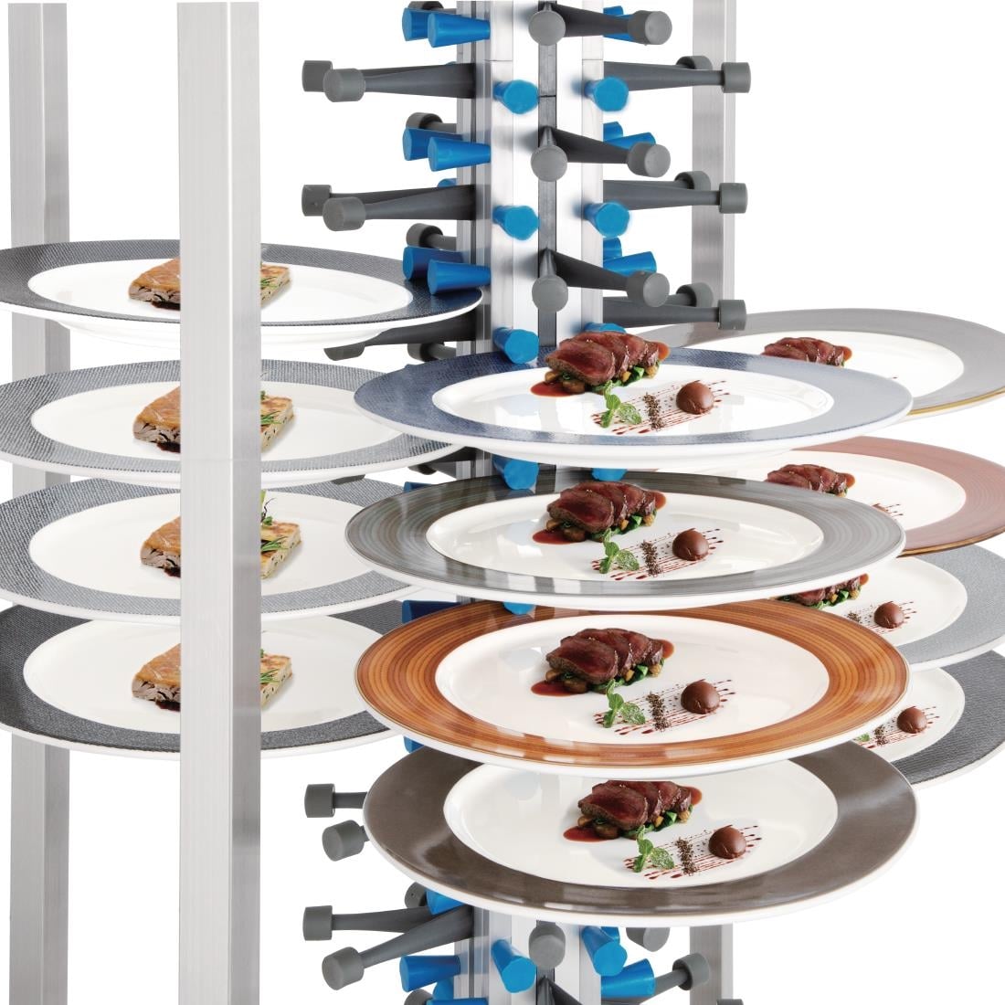 Vogue Mobile Plate Rack 84 Plates GK978 - Image 3
