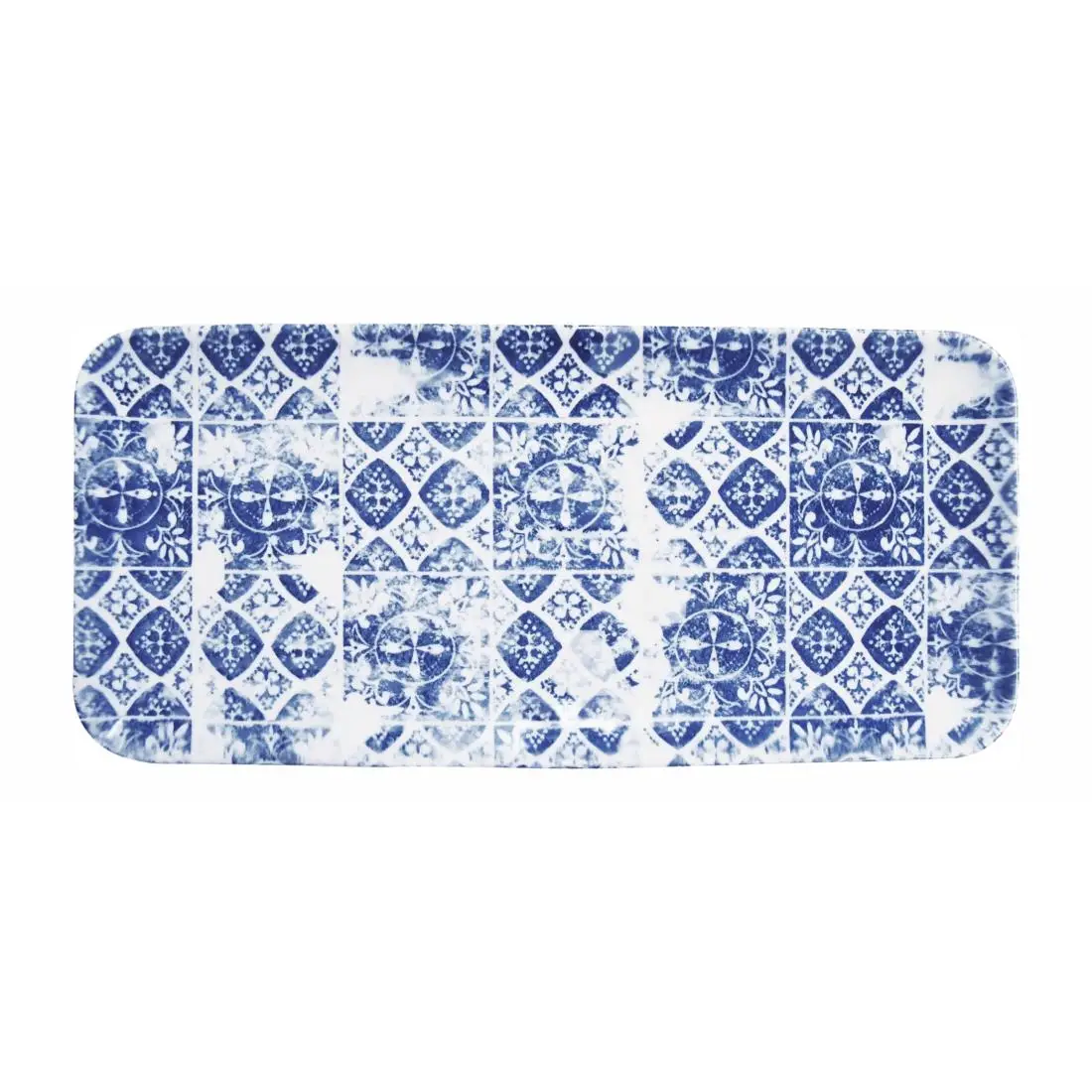 Dudson Makers Collection Organic Rectangular Platters Porto Blue 215mm (6 Pack) DX154