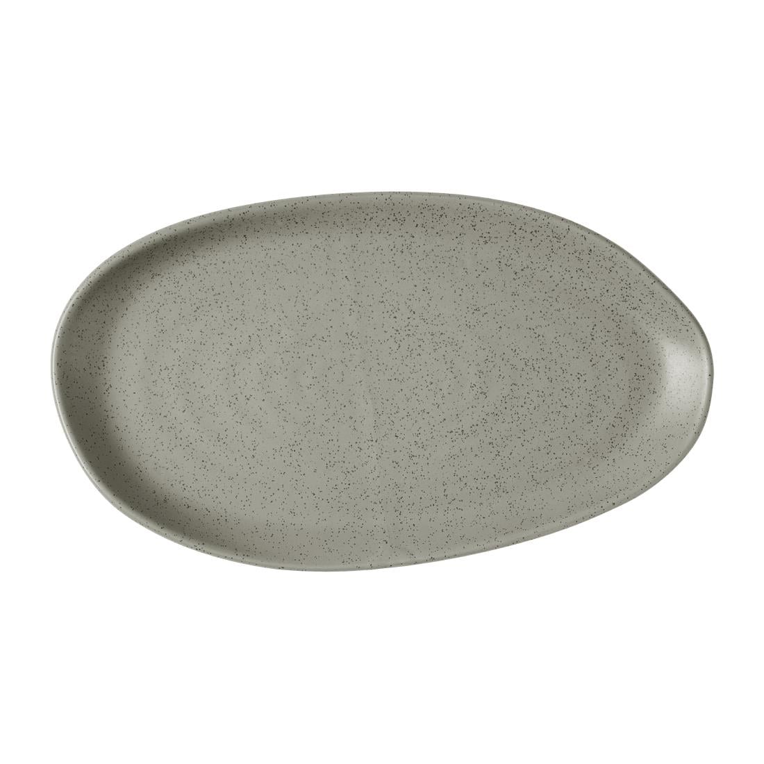 Churchill Stonecast Natural Organic Platters Peppercorn Grey 260x150mm (6 Pack) JF651