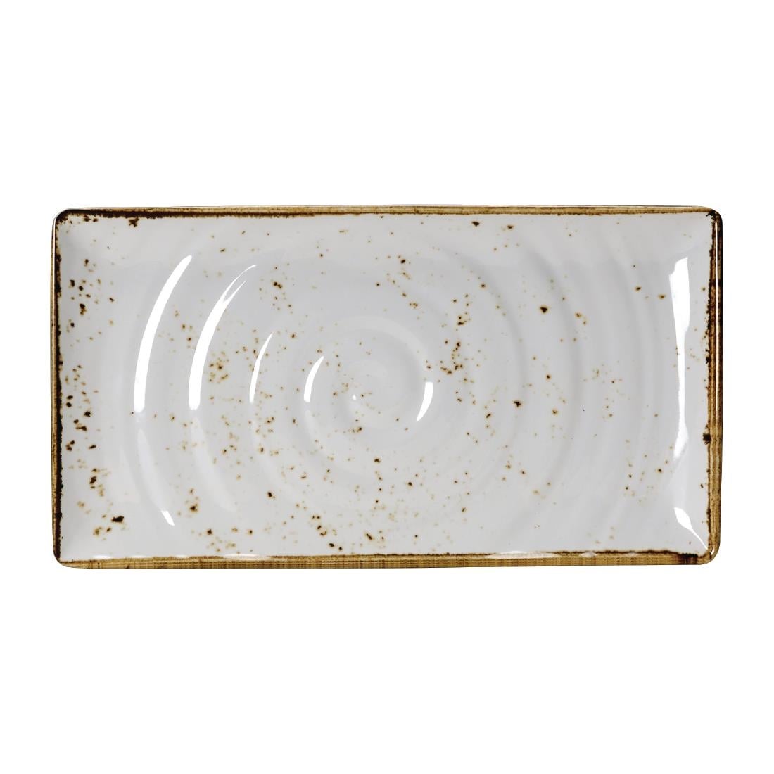 Steelite Craft Melamine Rectangular Platters White GN 1/3 (3 Pack) VV459