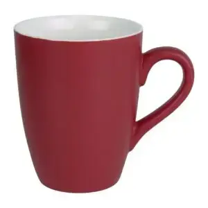 Olympia Pastel Mugs Red 340ml (6 Pack) CS043