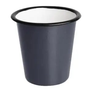Olympia Enamel Tumblers Grey 310ml (6 Pack) DC393
