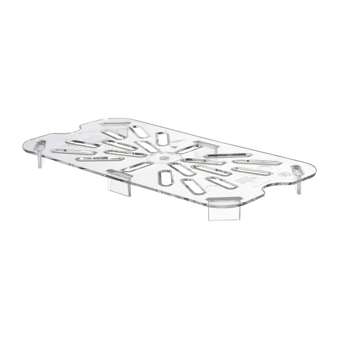 Cambro Polycarbonate 1/4 Gastronorm Tray Drain Shelf DM749