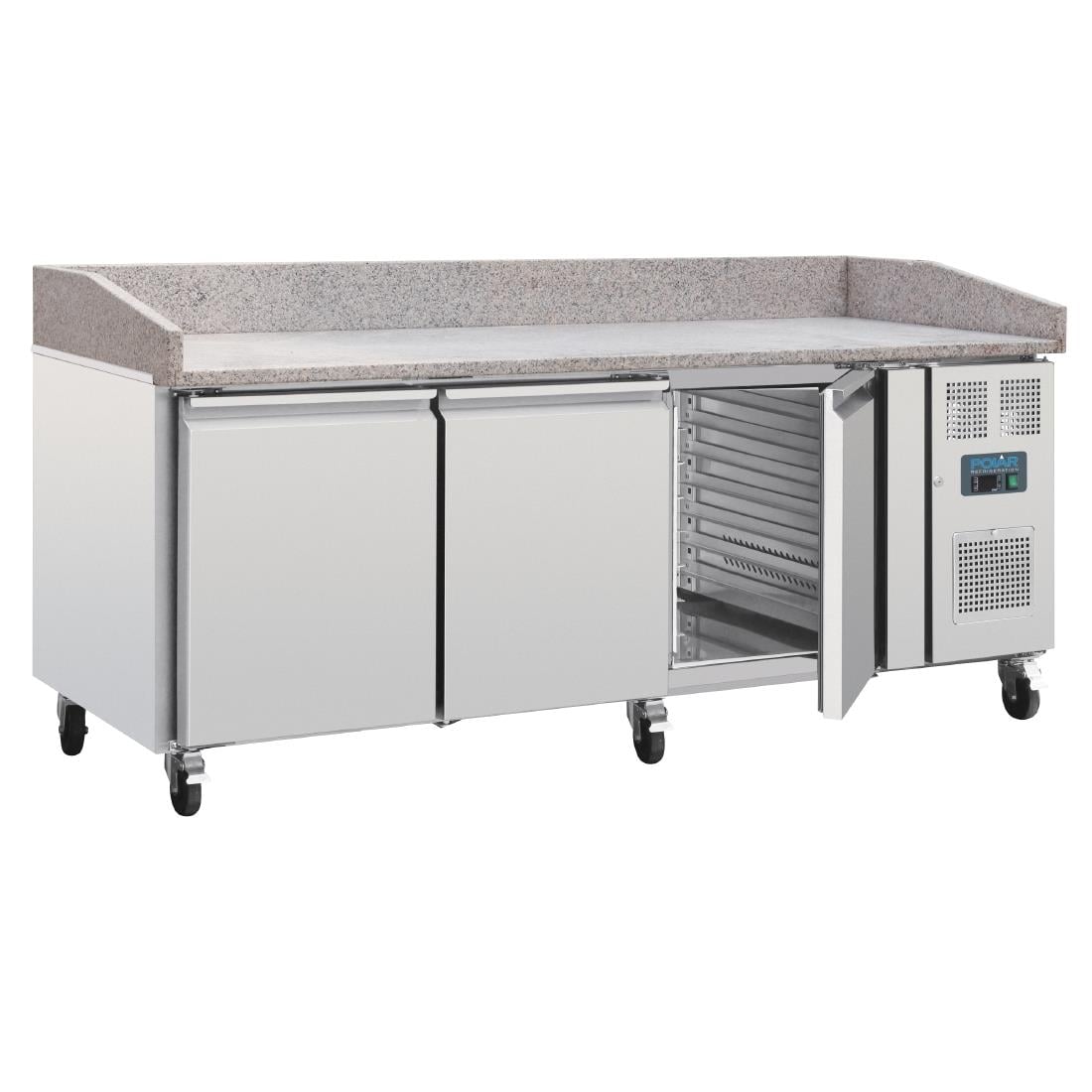Polar U-Series Bakery Counter Fridge with Granite Top 634Ltr UA082 - Image 9