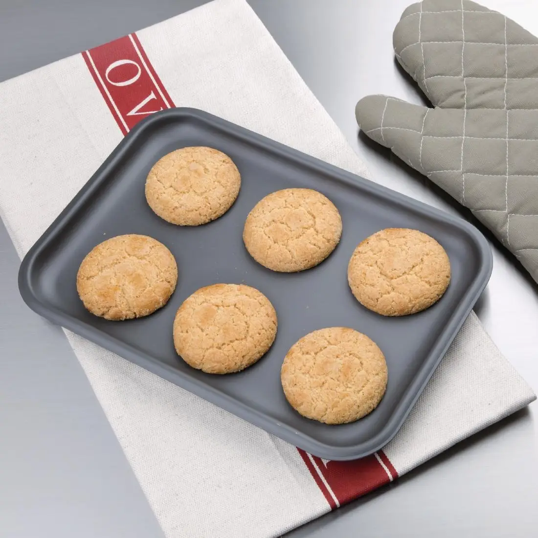 Vogue Anodised Aluminium Baking Tray 318x216mm C062 - Image 2