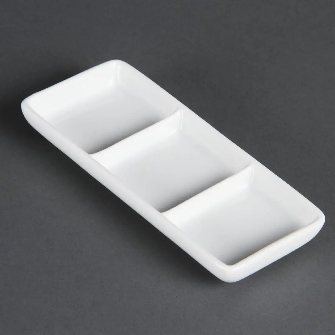 Olympia Whiteware 3 Section Dishes (12 Pack) C336