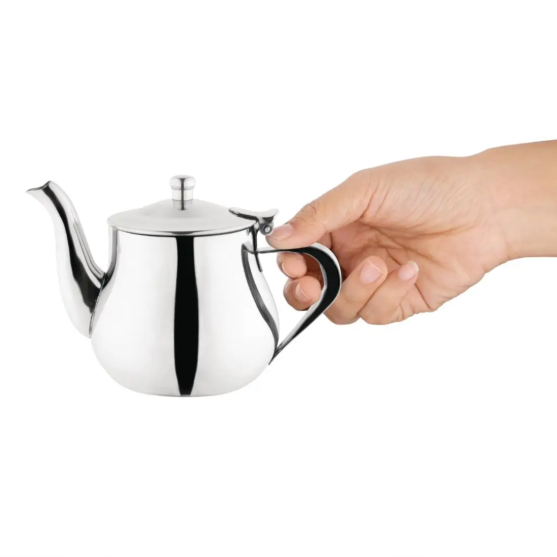 Olympia Arabian Stainless Steel Teapot 400ml C458 - Image 3
