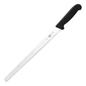 Victorinox Fibrox Scalloped Salmon Knife Black 30.5cm C664