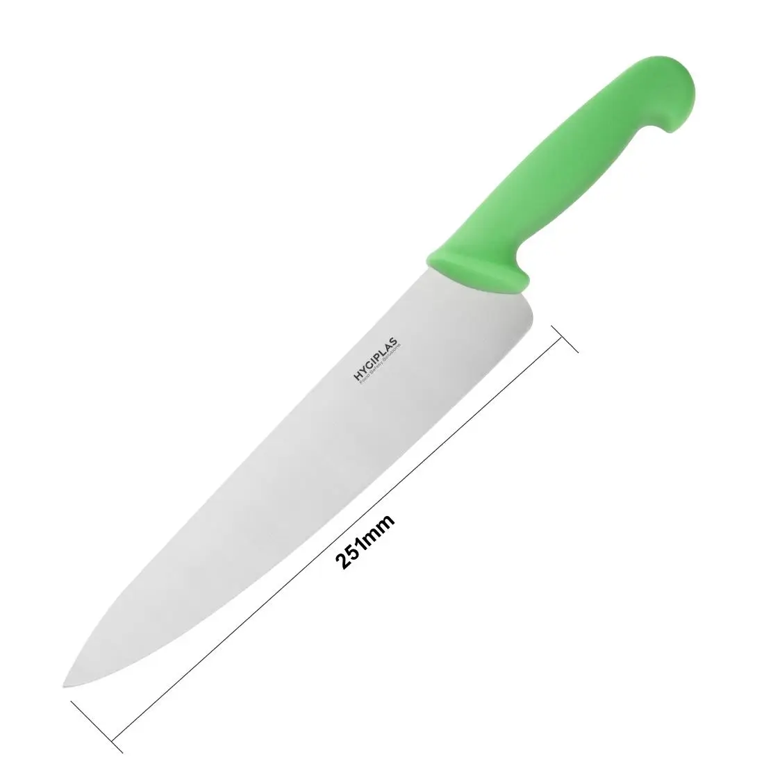 Hygiplas Chef Knife Green 25cm C868 - Image 5