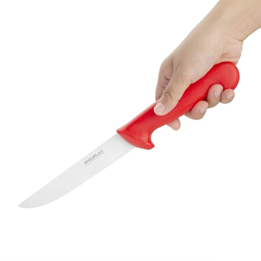 Hygiplas Stiff Blade Boning Knife Red 15cm C890 - Image 2