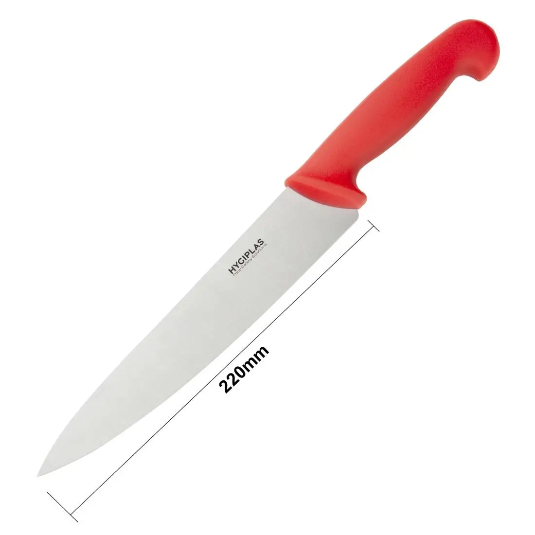 Hygiplas Chef Knife Red 21.8cm C895 - Image 5