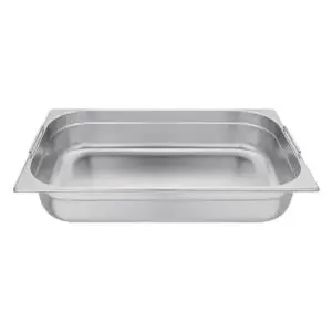 Vogue Stainless Steel 1/1 Gastronorm Tray With Handles 100mm CB179