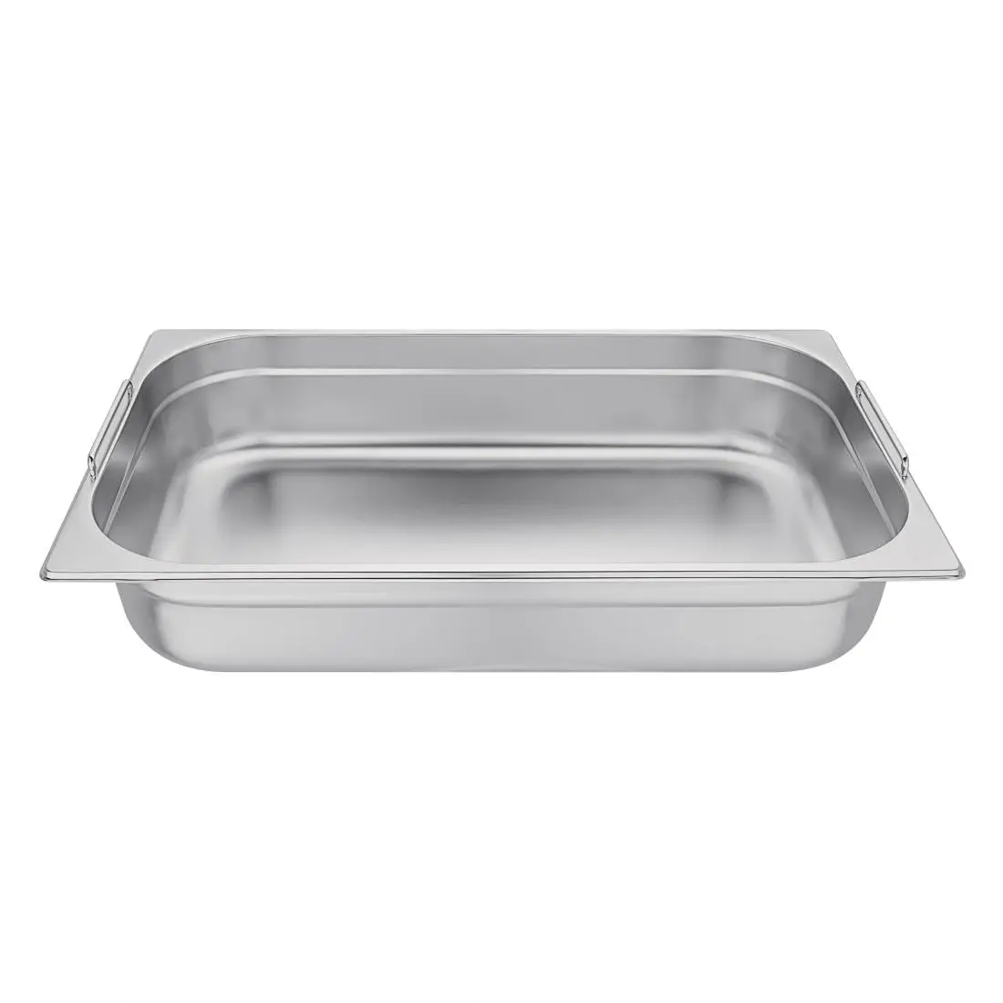 Vogue Stainless Steel 1/1 Gastronorm Tray With Handles 100mm CB179