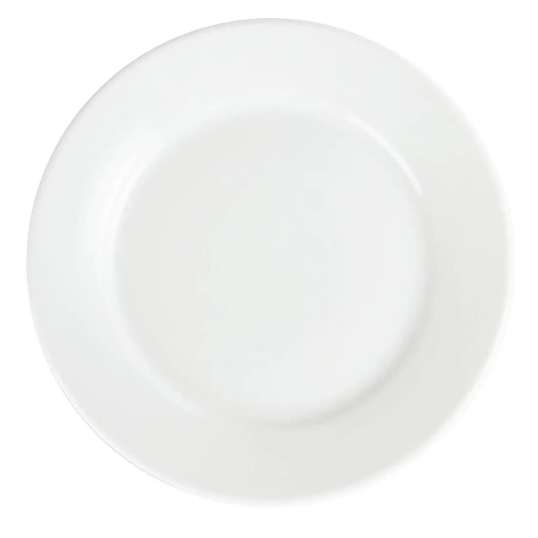 Olympia Whiteware Wide Rimmed Plates 250mm (12 Pack) CB481 - Image 2