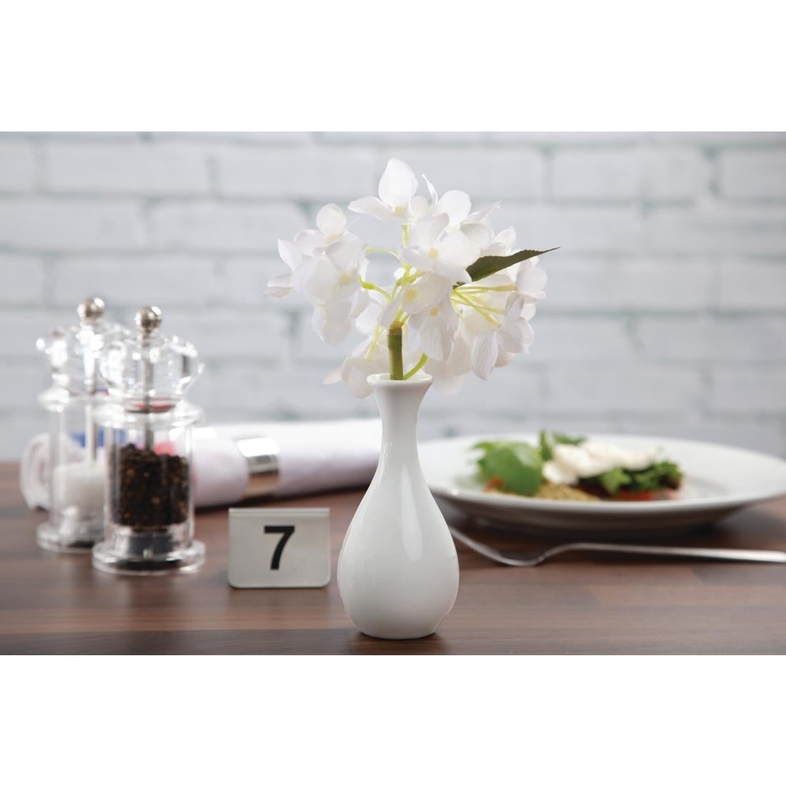 Olympia Whiteware Bud Vases 125mm (12 Pack) W437 - Image 2