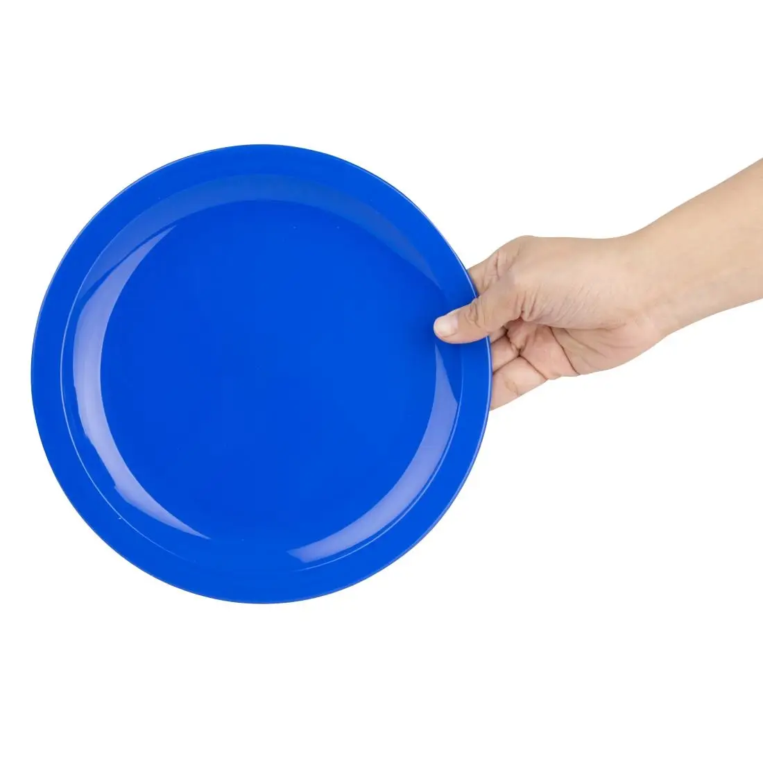 Olympia Kristallon Polypropylene Plates Blue 230mm (12 Pack) CB769 - Image 4