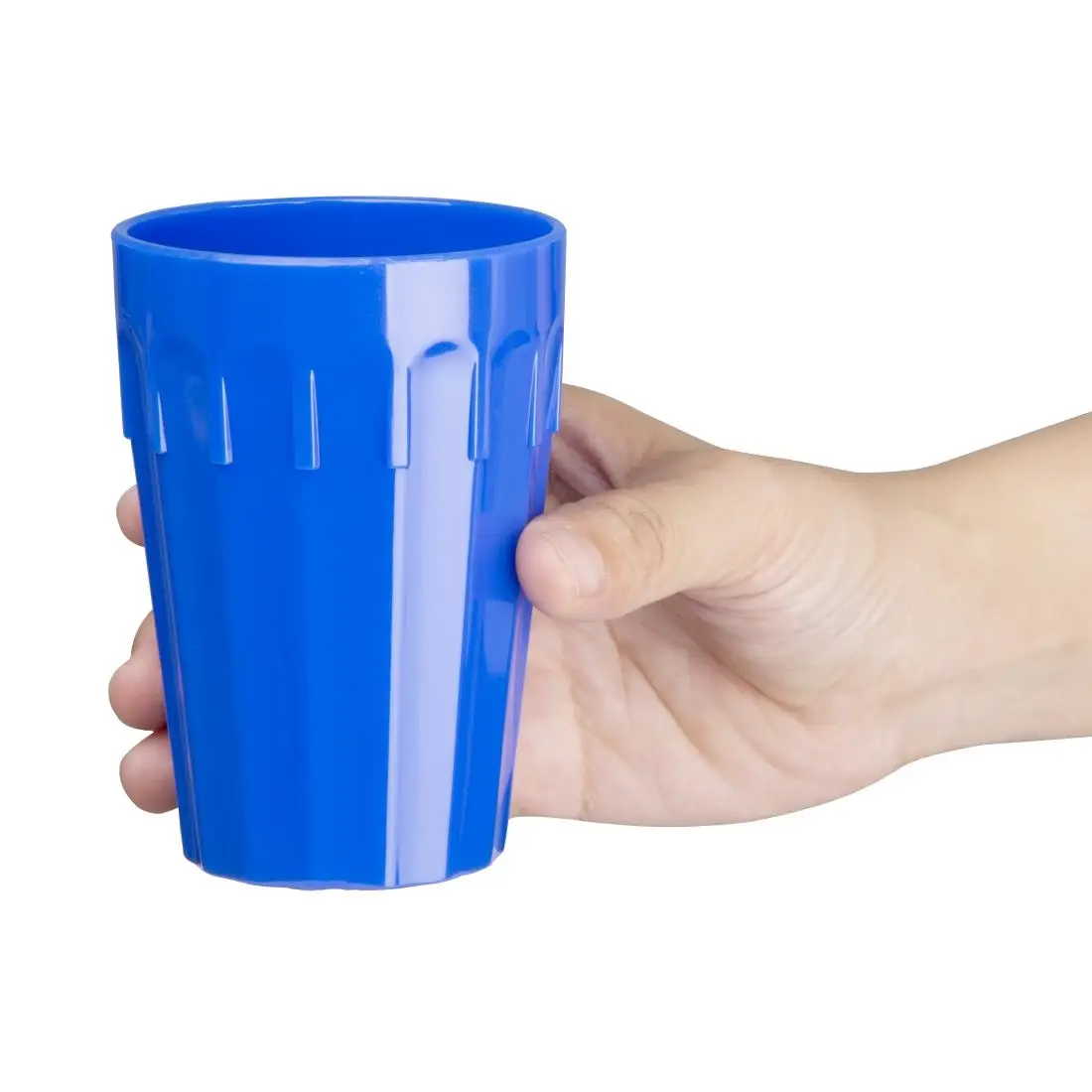 Olympia Kristallon Polypropylene Tumblers Blue 253.8ml (12 Pack) CB777 - Image 3