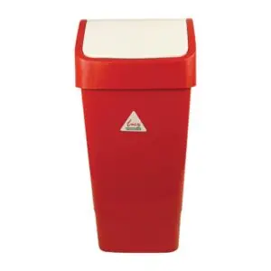 SYR Lucy Swing Top Bin Red 50Ltr CC079