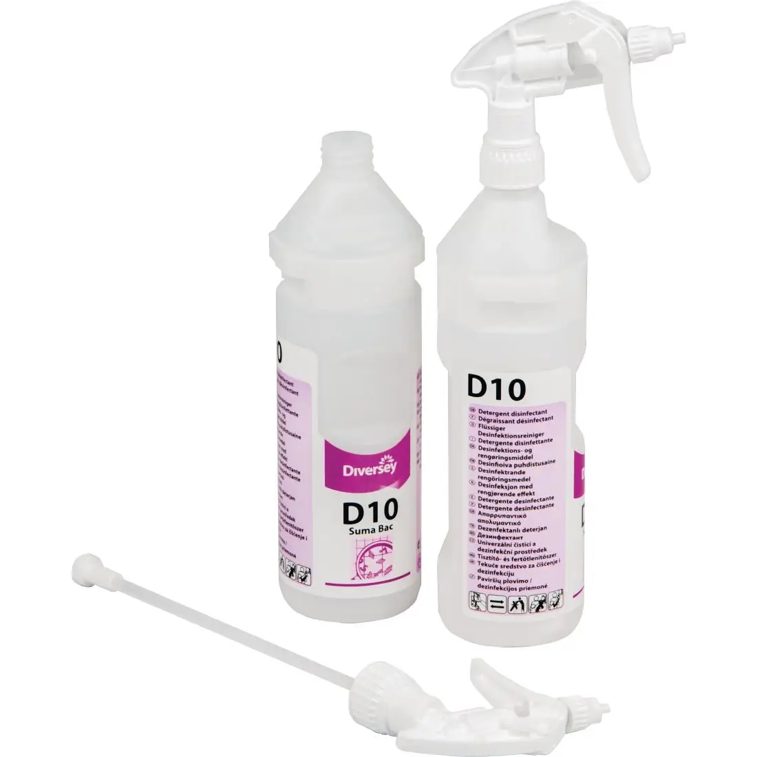 Suma D10 Cleaner and Sanitiser Refill Bottles 750ml (2 Pack) CC116