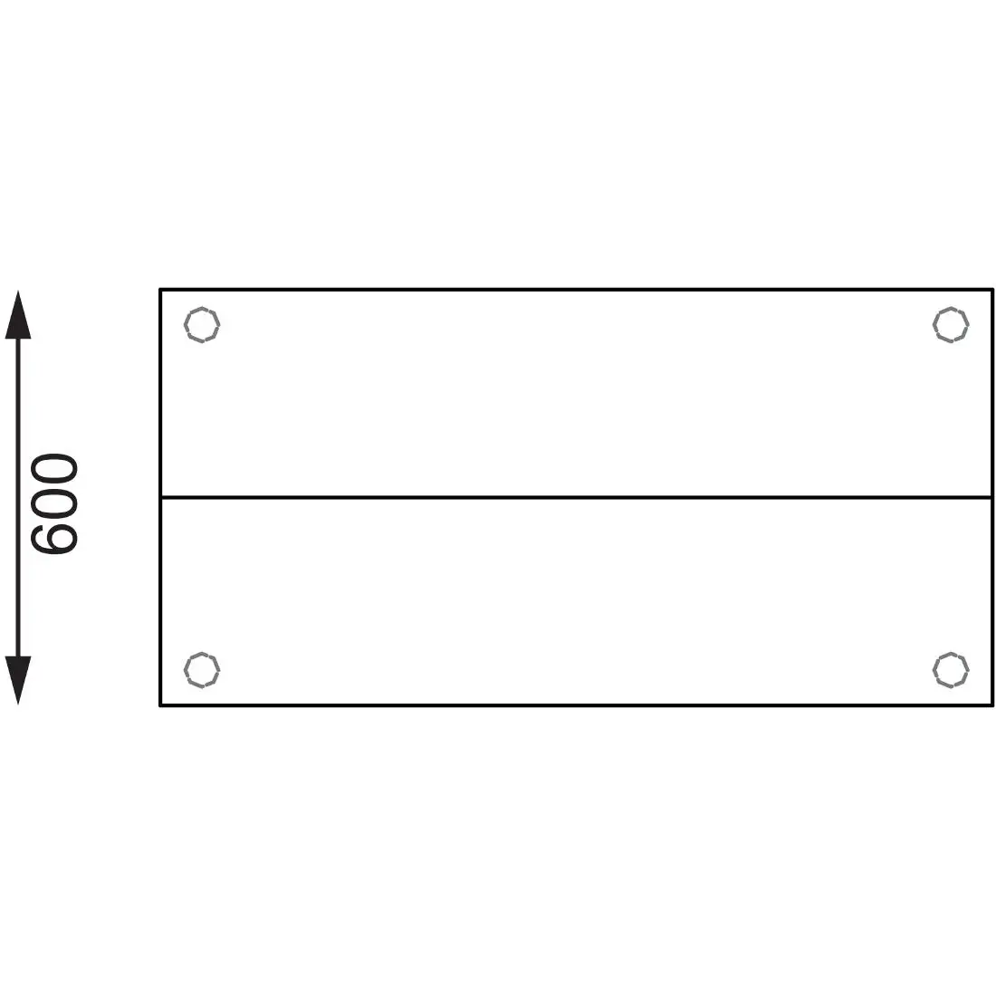 Vogue Stainless Steel Prep Station 1200x600mm CC359 - Image 10