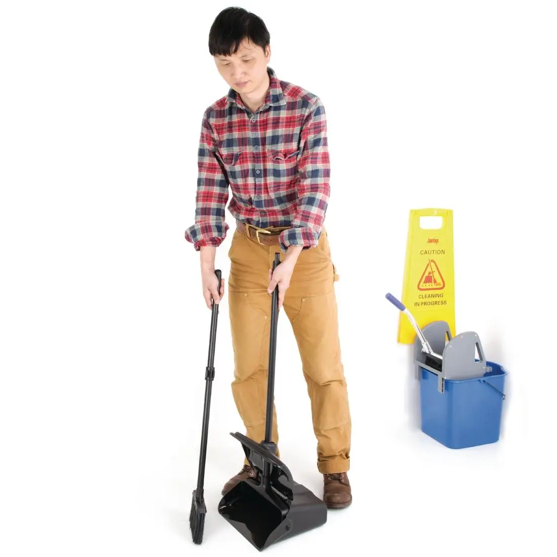 Jantex Lobby Dustpan and Broom Set CD059 - Image 3