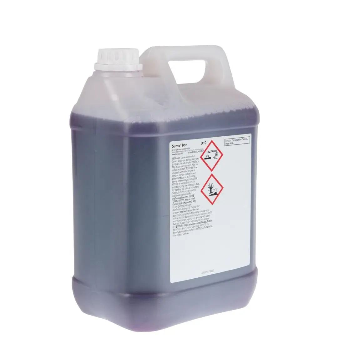 Suma Bac D10 Cleaner and Sanitiser Concentrate 5Ltr (2 Pack) CD517 - Image 2