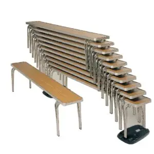 Gopak Contour Stacking Bench Oak Effect 4ft CD586