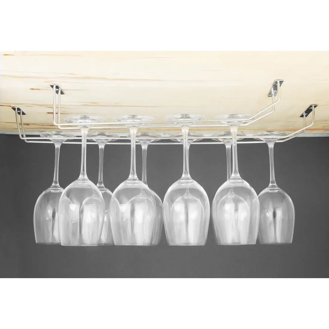 Olympia Wine Glass Rack Chrome 406mm CE307 - Image 6