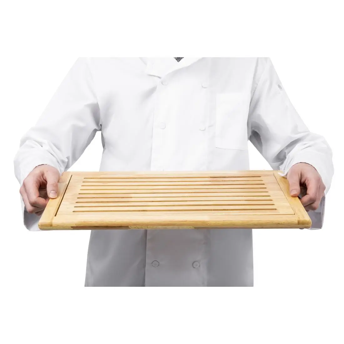 APS Thick Slatted Wooden Chopping Board 530x325mm CF029 - Image 10