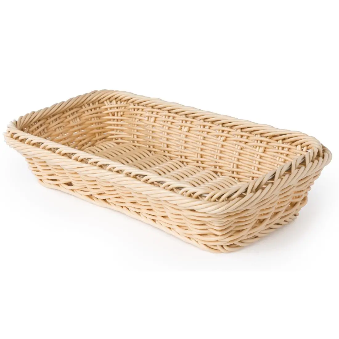Polypropylene Natural Rattan Basket 1/3 GN CF304