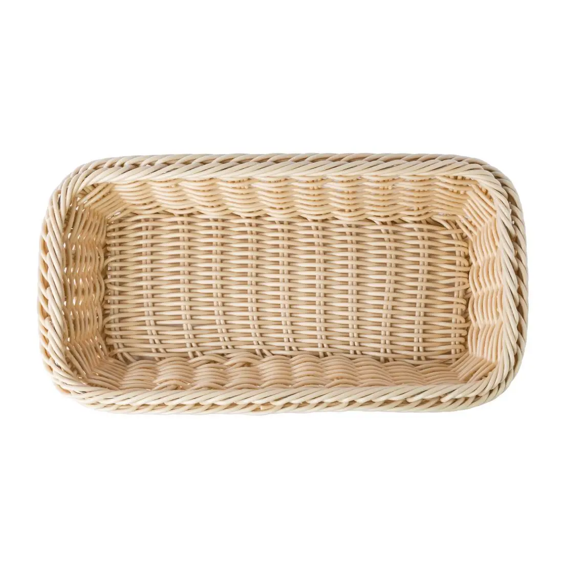 Polypropylene Natural Rattan Basket 1/3 GN CF304 - Image 3