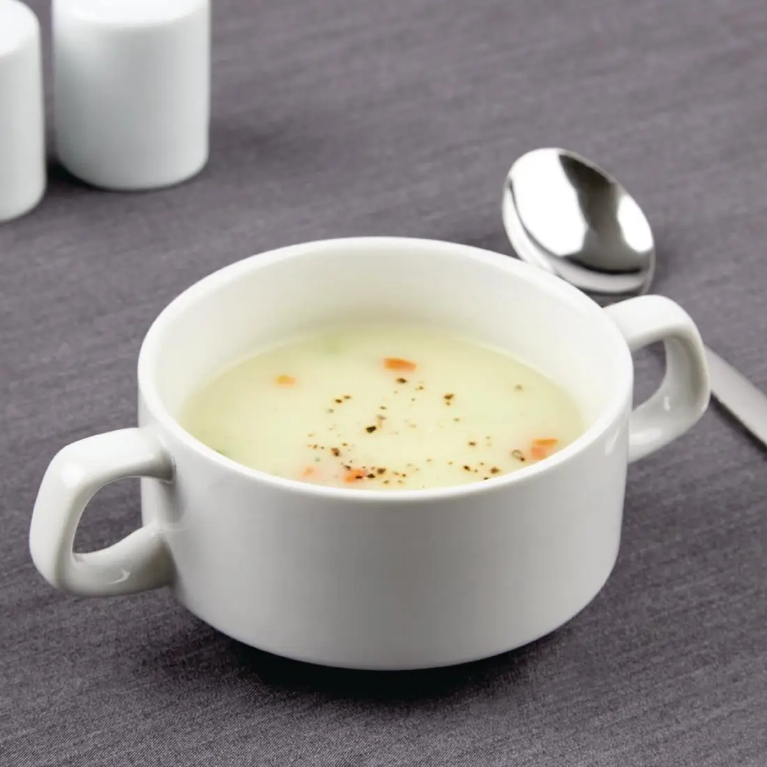 Olympia Athena Stacking Soup Bowls 107mm (12 Pack) CF369 - Image 9
