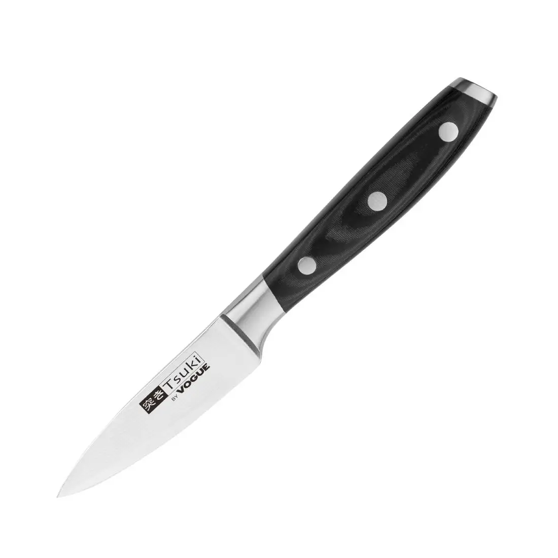 Vogue Tsuki Series 7 Paring Knife Black 8.9cm CF894