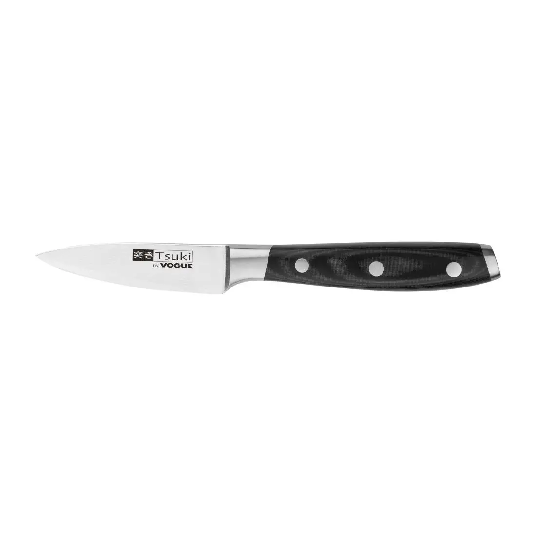 Vogue Tsuki Series 7 Paring Knife Black 8.9cm CF894 - Image 2