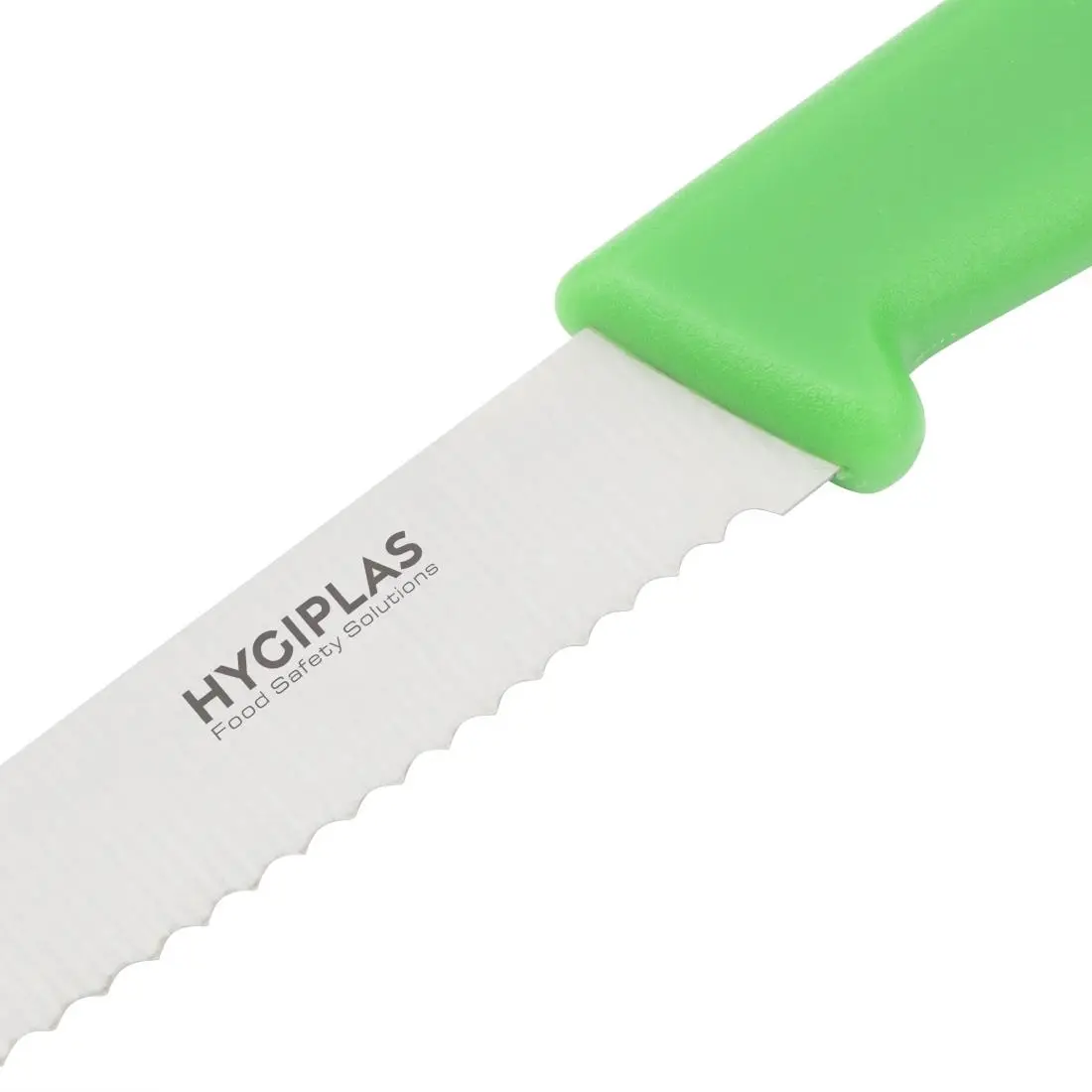 Hygiplas Serrated Tomato Knife Green 10.5cm CF898 - Image 3