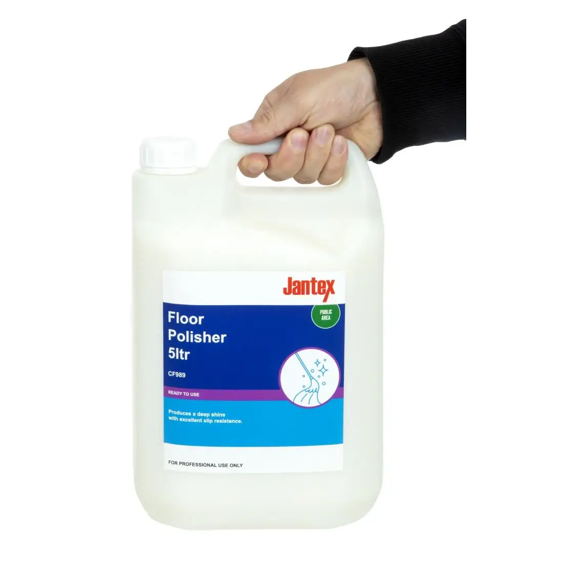 Jantex Floor Polish Ready To Use 5Ltr CF989 - Image 4