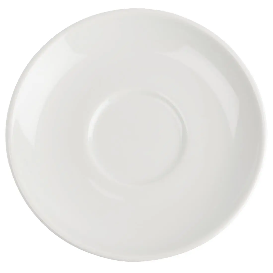 Royal Porcelain Classic White Espresso Saucers 125mm (12 Pack) CG034 - Image 2