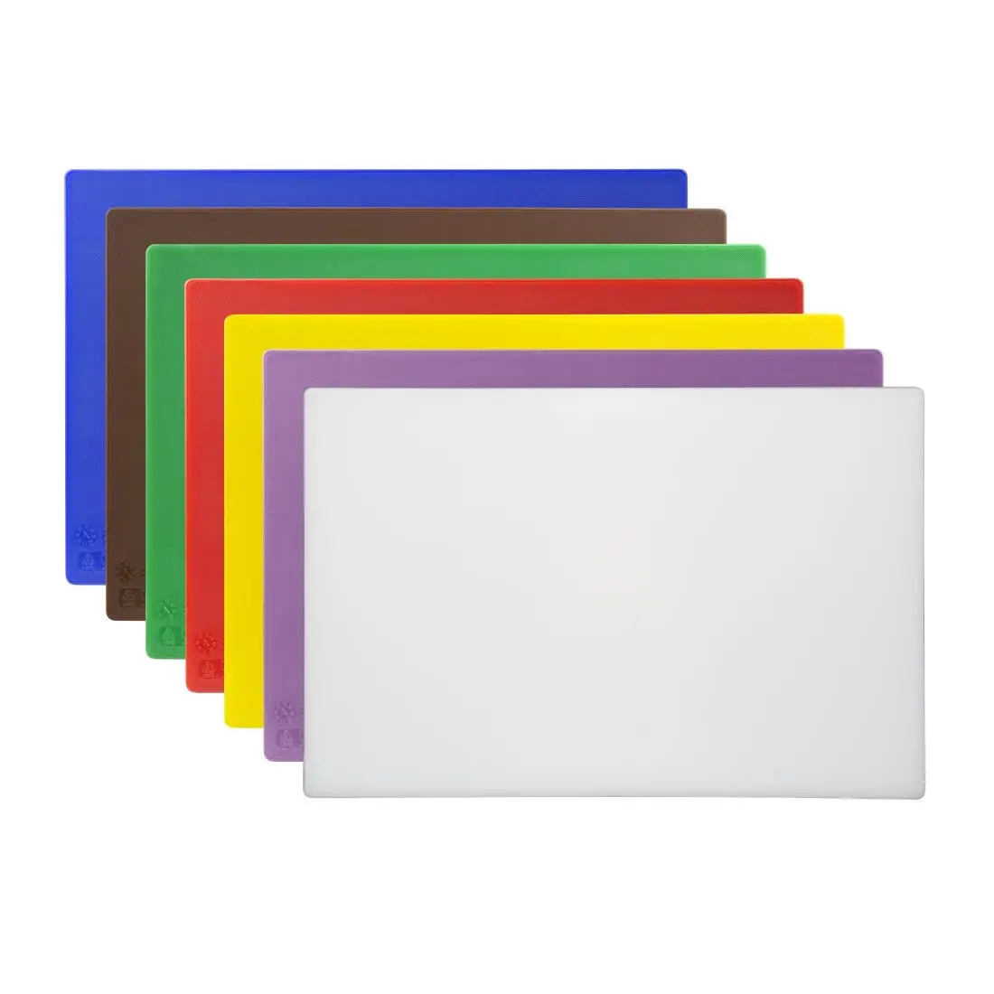 Hygiplas Low Density Antibacterial 7-Piece Chopping Board Set 450x300mm CH046