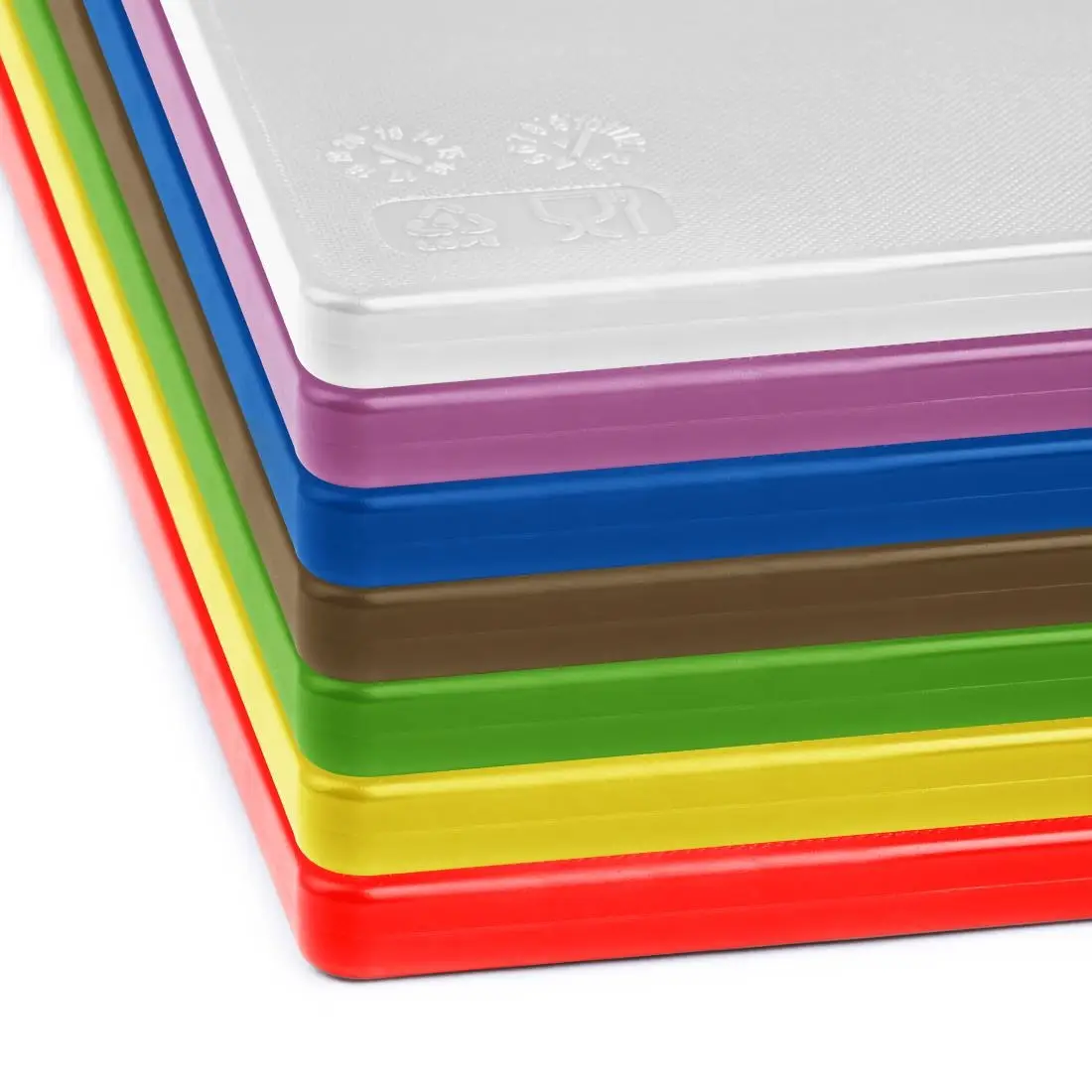 Hygiplas Low Density Antibacterial 7-Piece Chopping Board Set 450x300mm CH046 - Image 3