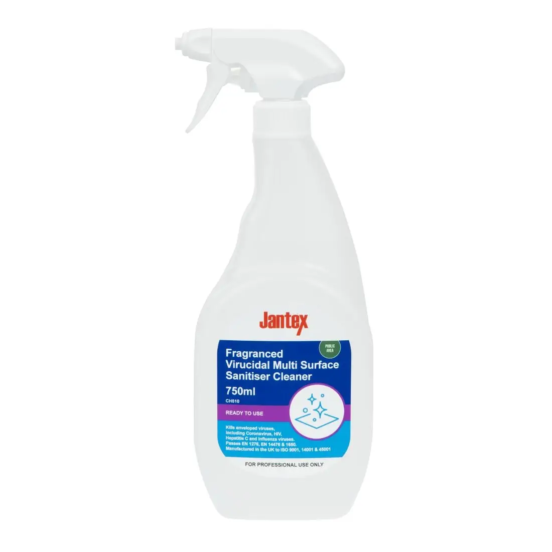 Virucidal Surface Sanitiser Ready To Use Fragranced 750ml