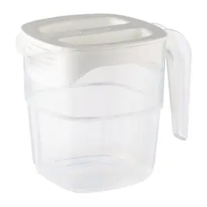 Araven White Polypropylene Jug - 1Ltr 34oz CH923