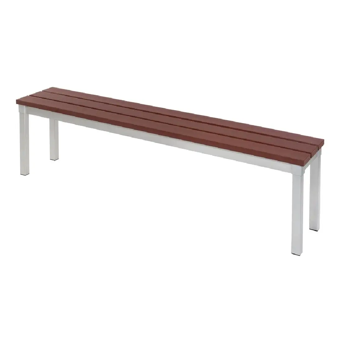Enviro Outdoor Walnut Effect Faux Wood Bench 5ft CK813