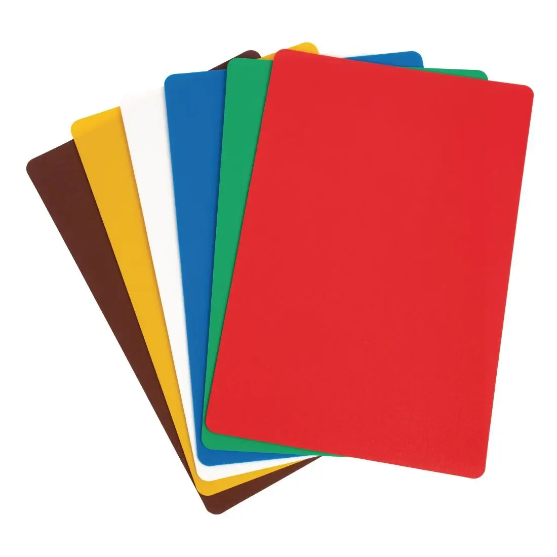 Hygiplas Antibacterial 6-Piece Colour-Coded Chopping Mats Set 450x300mm CP520